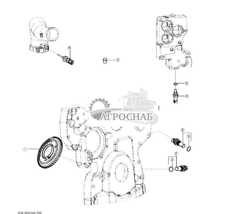6736 Датчики двигателя 